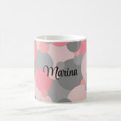 ピンクグレー分子 コーヒーマグカップ (中央)