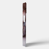 ピンクグレー大理石抽象芸術モノグラムパーソナライズされた Case-Mate iPhoneケース (裏面 / 右)