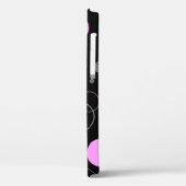 ピンクグレー抽象芸術のシームレスなパターンと円。  Case-Mate iPhoneケース (裏面 / 左)