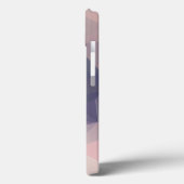ピンクグレー抽象芸術ピラミッドパターンデザイン Case-Mate iPhoneケース (裏面 / 左)