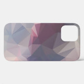 ピンクグレー抽象芸術角錐パターンデザインケース – マット Case-Mate iPhoneケース (裏面 (横))