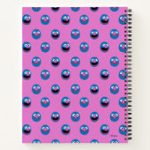 ピンクグローバー顔パターン ノートブック (裏面)