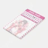 ピンクグローブ乳がん_頭痛の追跡 ポストイット (アングル)