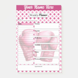 ピンクグローブ_ウィークリープランナー ポストイット