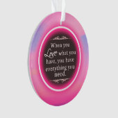 ピンクグローリングや輪クリスマスオーナメント オーナメント (正面)