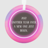 ピンクグローリングや輪クリスマスオーナメント オーナメント (裏面)