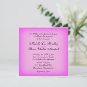 ピンクグロー結婚式招待状 招待状 (スタンド正面)