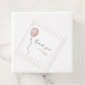 ピンクグース間抜けスクエアメッセージカード フェイバータグ (インサイチュ)