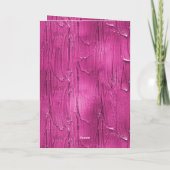 ピンクケーキつや消し誕生日 カード (裏面)