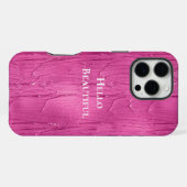 ピンクケーキつや消し iPhoneケース (裏面横)