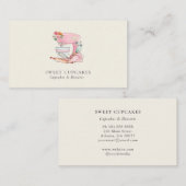 ピンクケーキエレガントーミキサーベーカリー 名刺 (正面/裏面)