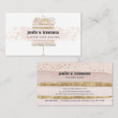 ピンクケーキフローラベーカリーパティスリー 名刺 (正面/裏面)