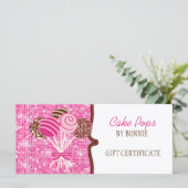 ピンクケーキポップ:ギフト券 (スタンド正面)