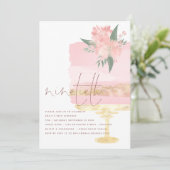 ピンクケーキ90歳の誕生日パーティーの招待状 招待状 (スタンド正面)