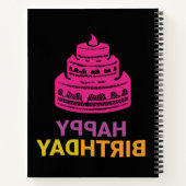 ピンクケーキ バースデー ノートブック (裏面)