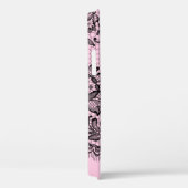 ピンクケースメイトiPhoneケース上のブラックレースのフリンジ Case-Mate iPhoneケース (裏面 / 右)