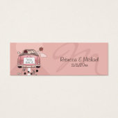ピンクゲタウェイカー結婚式の引き出物ラベル (正面)