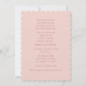 ピンクゲットウェイカー-ブライダルシャワーの招待状 招待状 (裏面)