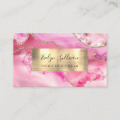 ピンクゲート及び金ゴールドフォイルの名刺 名刺 (正面)