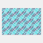 ピンクゲーマーピクセル化ギフトラッピング紙セット ラッピングペーパーシート (正面3)