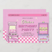 ピンクゲームセンター 招待状 (正面/裏面)