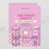 ピンクゲームセンター 招待状 (正面/裏面)