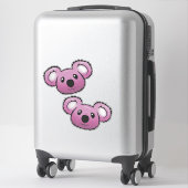 ピンクコアラスステッカー シール (スーツケース)