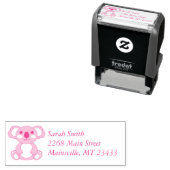 ピンクコアラ熊ベビーシャワー セルフインキングスタンプ (インサイチュ)