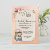 ピンクコガーリーーヒーブライダルシャワー 招待状 (スタンド正面)