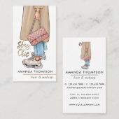 ピンクコガーリーーヒーChav名刺 名刺 (正面/裏面)