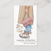 ピンクコガーリーーヒーChav名刺 名刺 (正面)