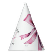 ピンクコケエレガントットボウスウィート16誕生日 パーティーハット (右)