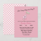 ピンクコケッティ ゴルフ "結婚前の最後のスイング" ポストカード (正面/裏面)