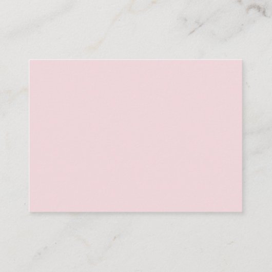ピンクコケットおむつラッフルカードエレガント – ボウバブ エンクロージャーカード (裏面)
