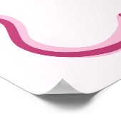 ピンクコケットさくらんぼケーキガレンティンズパーティーへようこそ ポスター (角)