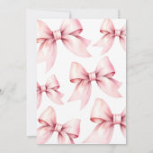 ピンクコケットは彼女はオンダーフル誕生日ではない 招待状 (裏面)