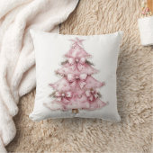 ピンクコケットクリスマスツリー枕 クッション (ブランケット)