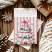 ピンクコケットクリスマス シーズンカード