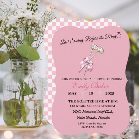 ピンクコケットゴルフ"最後のスイング前のリングや輪"