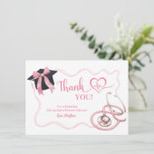 ピンクコケットナース卒業サンキューカード エンクロージャーカード (スタンド正面)