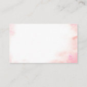 ピンクコケットバレリーナベビーシャワーおむつラッフル エンクロージャーカード (裏面)