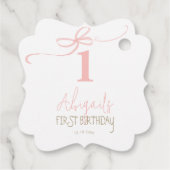 ピンクコケットピーターザラビットファースト誕生日 フェイバータグ (裏面)