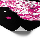 ピンクコケットフローラバニーSlpスピーチ言語パット ポスター (角)