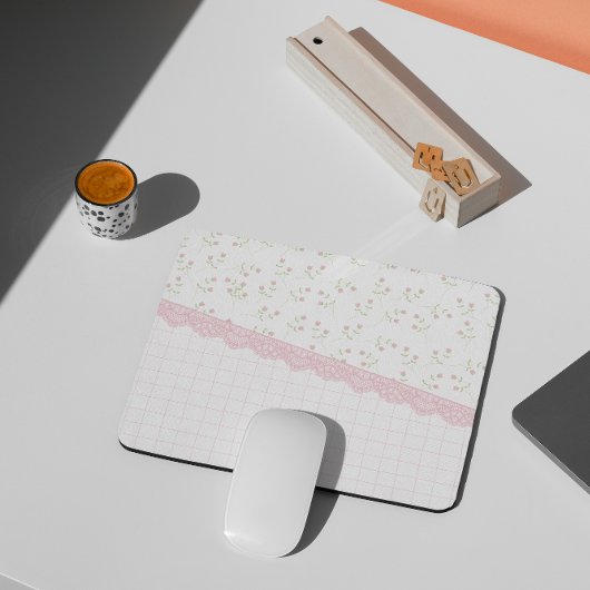 ピンクコケットフローラマウスパッド マウスパッド