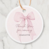 ピンクコケットボウカスタム フェイバータグ (正面)