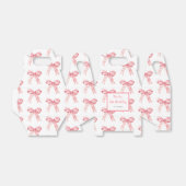 ピンクコケットボウバースデーパーティー フェイバーボックス (折り畳みなし)