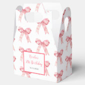 ピンクコケットボウバースデーパーティー フェイバーボックス (オープン)