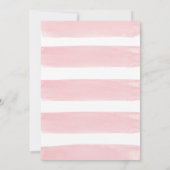 ピンクコケットボウバースデーパーティー 招待状 (裏面)