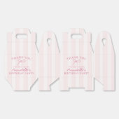 ピンクコケットボウパステルバースデーパーティーデザート フェイバーボックス (見開き)