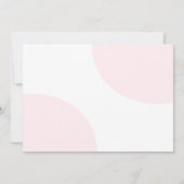 ピンクコケットボウフォト1歳の誕生日 招待状 (裏面)